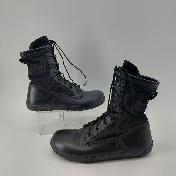Tactical Research Black Leather Boots Size 8R Mens main image 6